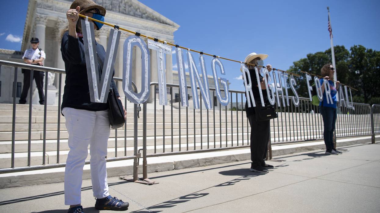 Voting Rights protest.
