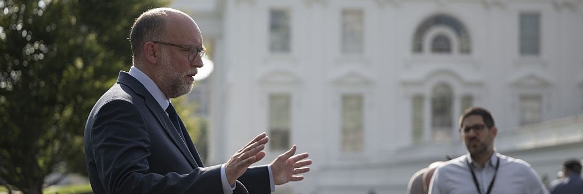 Vought speaks to press