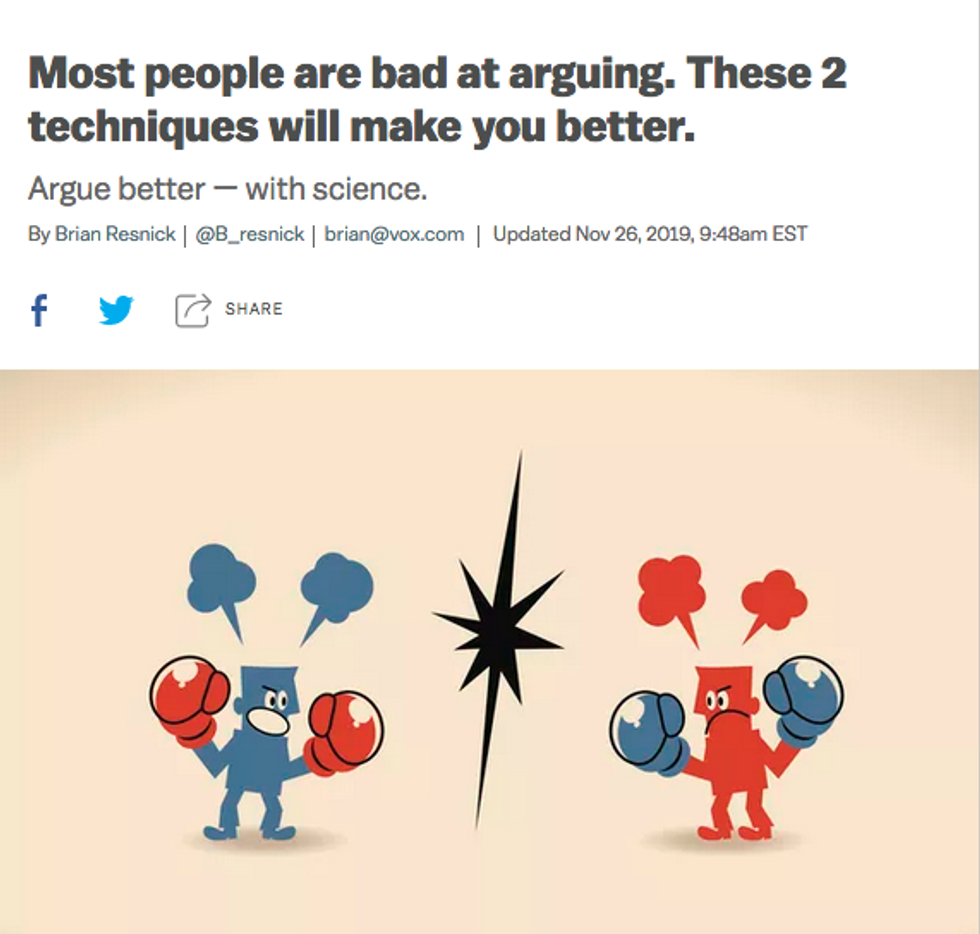 Vox (11/26/19) urges progressives to frame their arguments in terms of