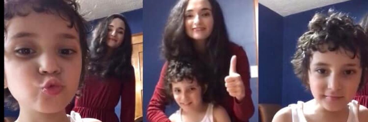 Wadea Al-Fayoume and his mother Hanaan Shahin