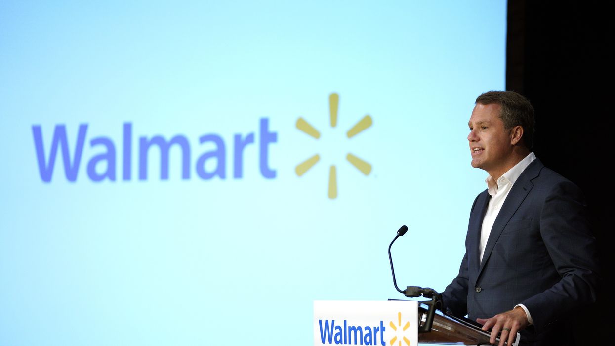 Walmart CEO Doug McMillon speaks at the company's annual shareholder meeting