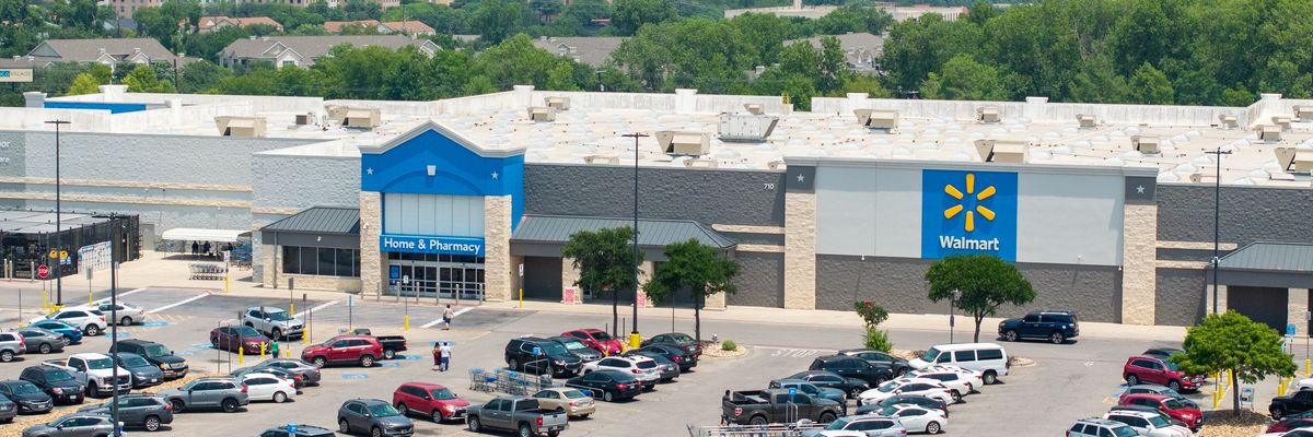Walmart supercenter parking lot
