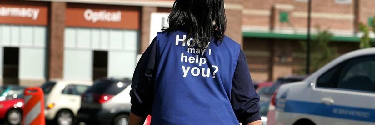 Walmart worker