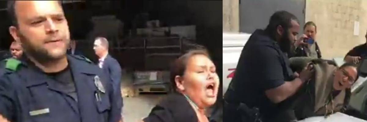 'Making Sacrifices for All of Us,' Indigenous Water Protectors Arrested at Pipeline Company's Shareholder Meeting