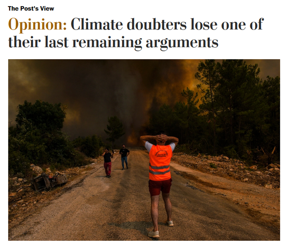 WaPo: Climate doubters lose one of their last remaining arguments