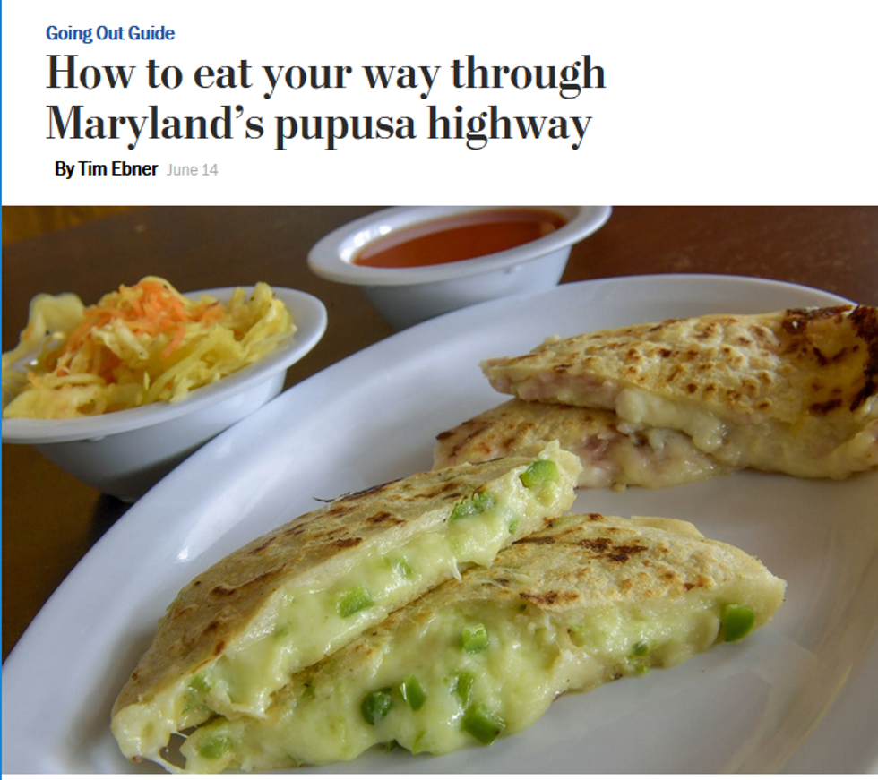 WaPo: How to eat your way through Maryland's pupusa highway