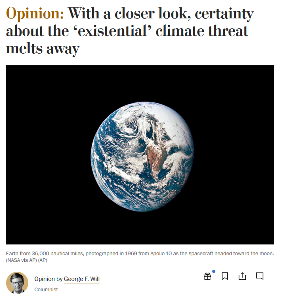 WaPo: With a closer look, certainty about the 'existential' climate threat melts away