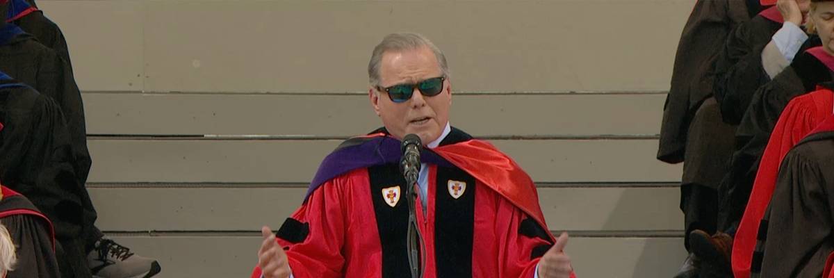 Warner Bros. Discovery president David Zaslav faced boos and chants at Boston University's commencement ceremony on May 21, 2023, nearly three weeks into a Writers Guild of America strike. 