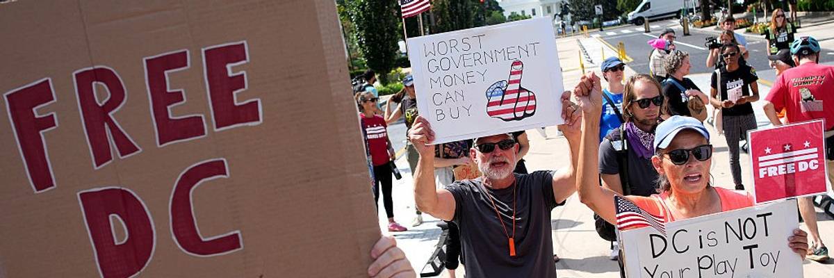 Washington, DC Residents Rally Against Federal Takeover Of City By Trump Administration