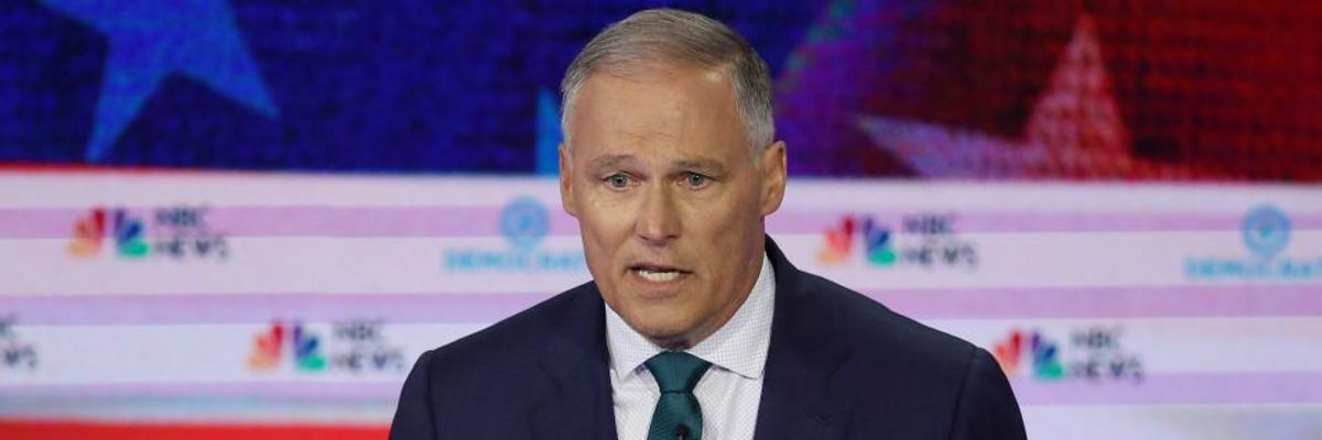 As Inslee Drops Out of 2020 Race, Applause and Gratitude for Elevating Climate Crisis to 'Forefront of the National Conversation'