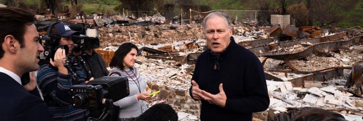 Climate Campaigners Praise Gov. Inslee's 'Spirited Commitment' to Action, While Calling on 2020 Candidate to 'Push the Envelope'