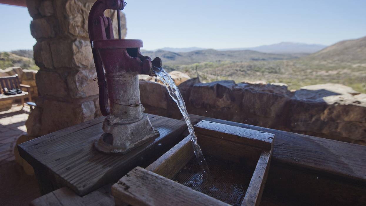 Water coming out of pump