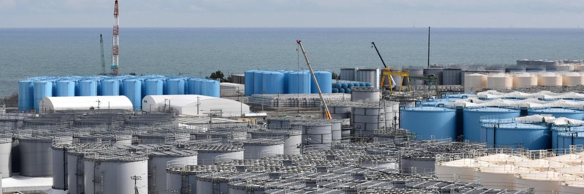 Water tanks at Fukushima