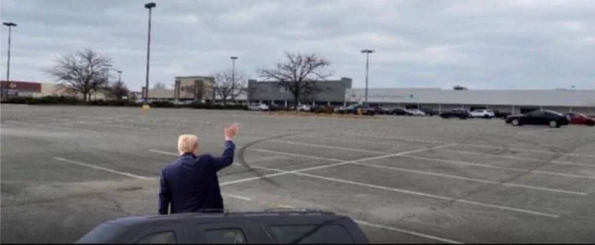 Waving at imaginary crowds