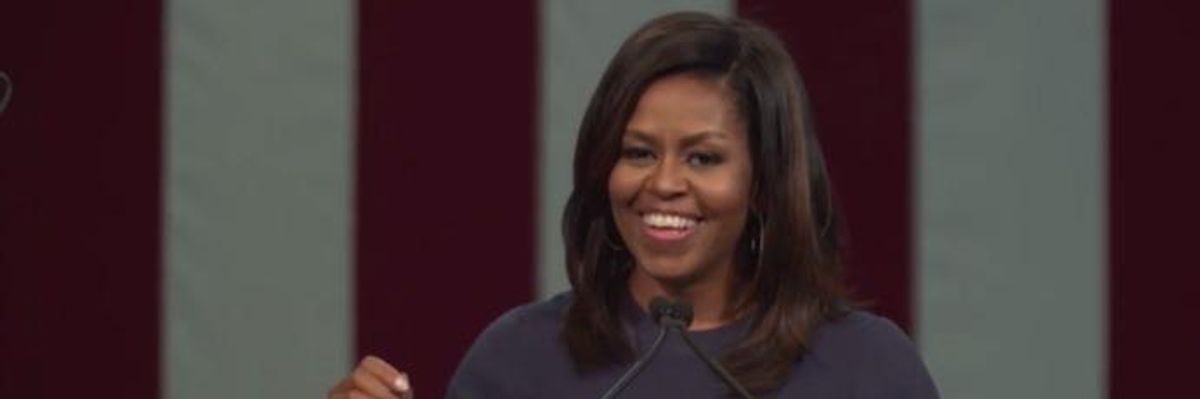 On Behalf of Women, Michelle Obama Tears Into Trump: 'Enough Is Enough'