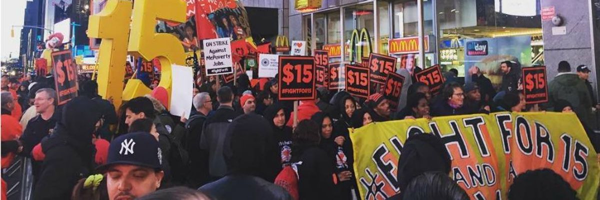 McDonald's Workers and Trump Resistance to Jointly Declare: "This Greed Must End"
