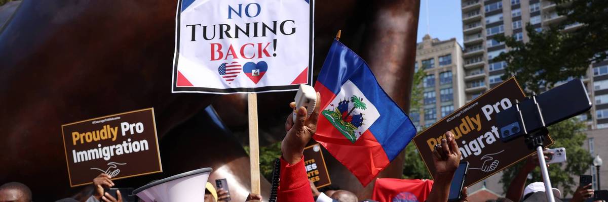 'We defeat hate together.' Haitians, others rally in Boston after Trump, Vance target Haitians in Springfield, Ohio.
