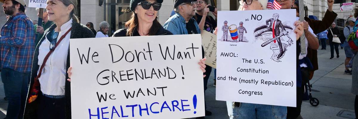'We Don't Want Greenland! We Want Healthcare!'