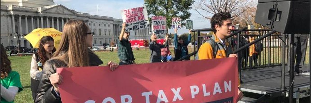 'Ready to Resist': Progressives Rally Ahead of Crucial GOP Tax Scam Vote