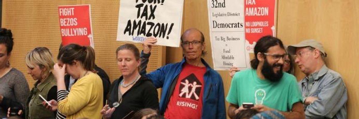 In Major Win Over 'Corporate Bullying,' Seattle Approves Tax on Amazon to Combat Homelessness