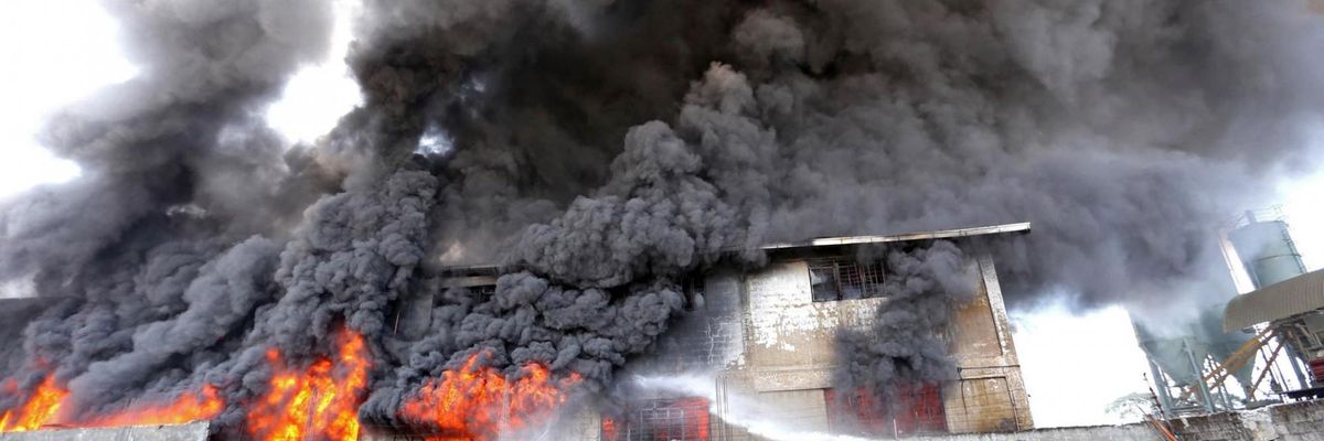 Dozens Feared Dead After Fire Consumes Factory In Philippines