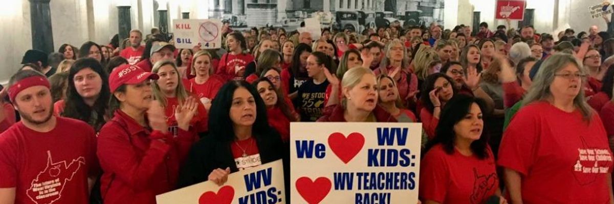 Flooding State Capitol, West Virginia Teachers Save Public Education From Privatization Scheme
