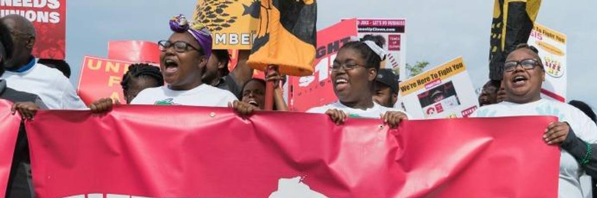 Fight for $15 Protests McDonald's Over Workplace Violence