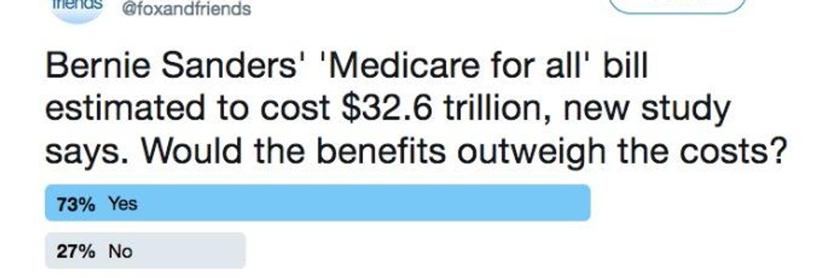 Fox & Friends Poll Designed to Discredit Medicare for All Explodes in Their Face