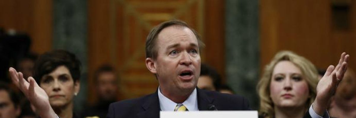 'An Administration By and For the Powerful': Merkley Nails Mulvaney Over Trump Budget