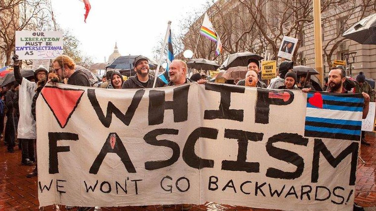 WHIP FASCISM: WE WON'T GO BACWARDS!