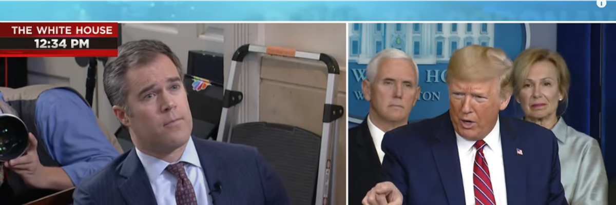 Reporter: 'What Do You Say to Americans Who Are Scared?' Trump: 'I Say You Are a Terrible Reporter'