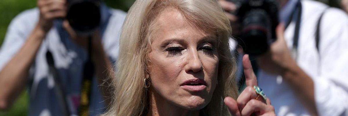 Kellyanne Conway Questions Reporter's Ethnicity While Defending President's Latest Racist Remarks