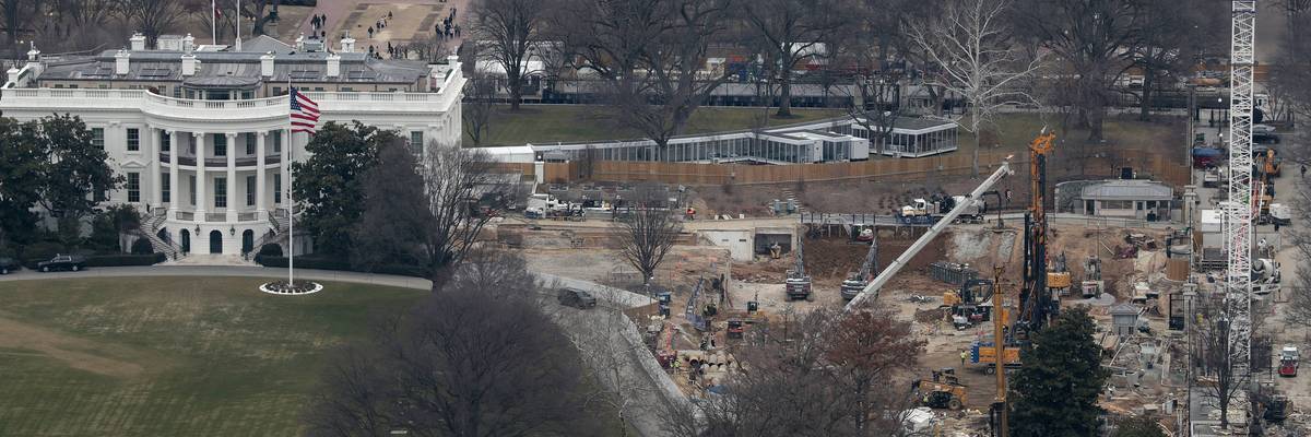 White House East Wing Demolition Continues For Trump Ballroom Construction