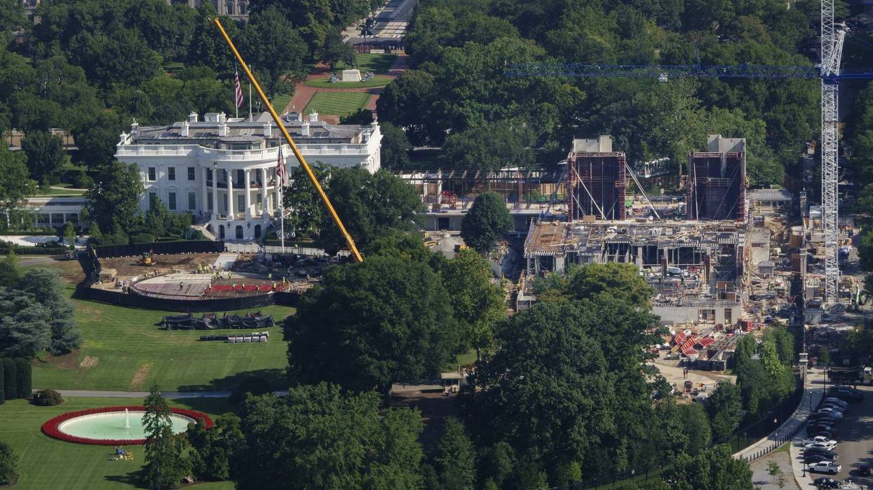 White House Helipad And East Ballroom Construction