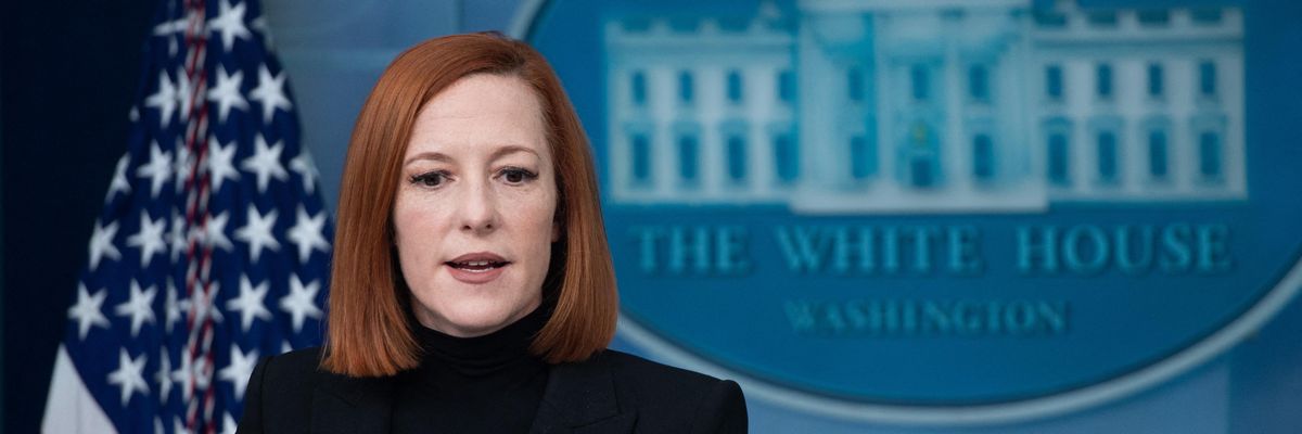 White House Press Secretary Jen Psaki holds a press briefing at the White House in Washington, D.C. on February 25, 2022.