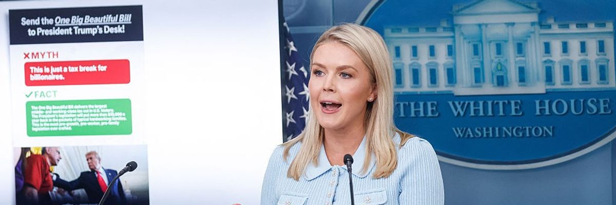 White House Press Secretary Karoline Leavitt