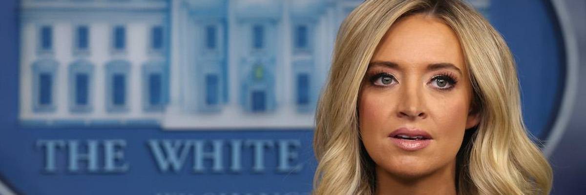 "I'll Never Lie to You," Vows Trump's New Press Secretary at First Regular Briefing in Over a Year--Then Starts Lying