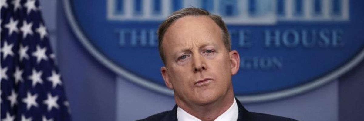DOJ Remains Silent as Spicer Refuses to Go Down Trump-Created 'Rabbit Hole'