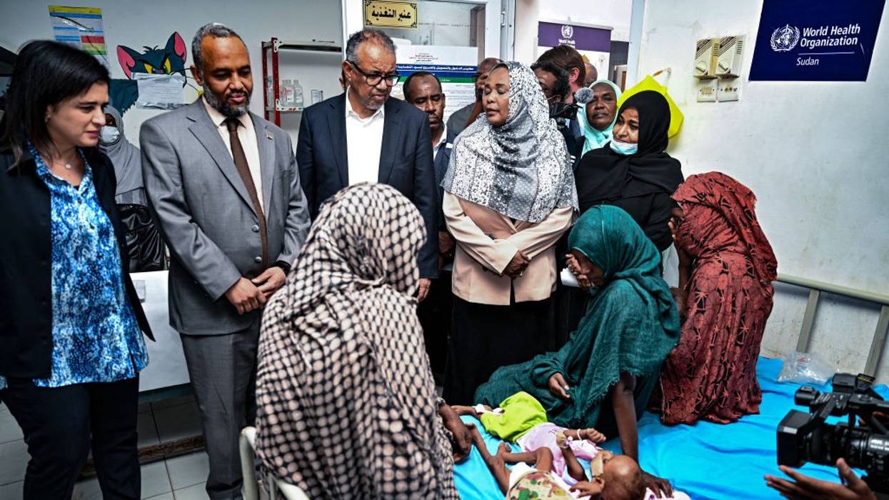 WHO's Tedros Adhanom Ghebreyesus visits a children's hospital