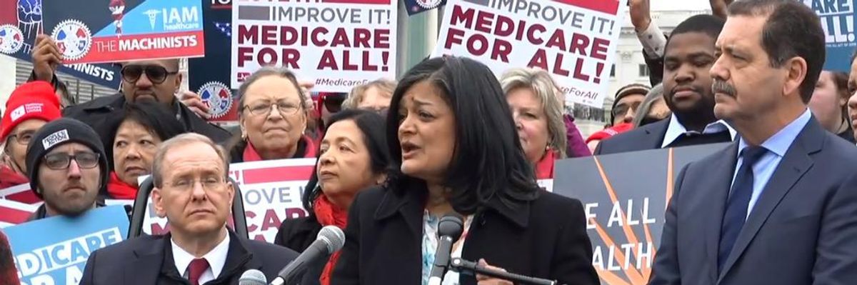 Because 'GoFundMe Becoming One of the Most Popular Insurance Plans' in US, Jayapal Introduces Medicare for All Bill