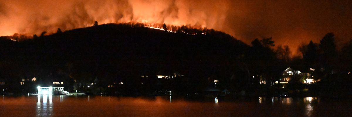 Wildfire in New Jersey.