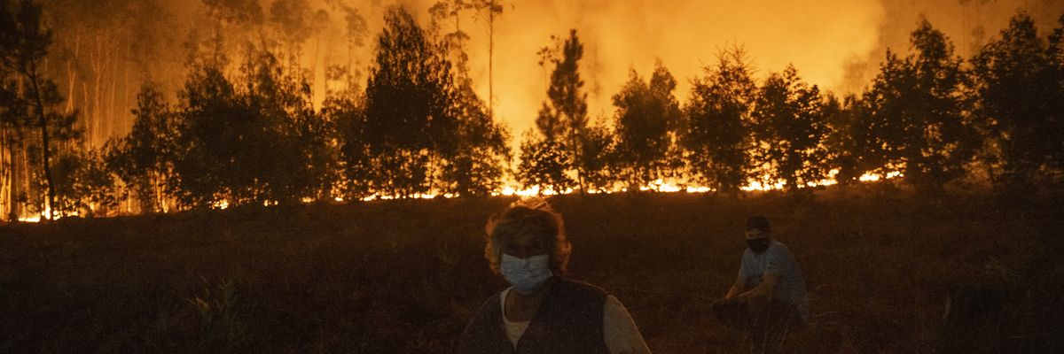 Wildfire in Portugal.