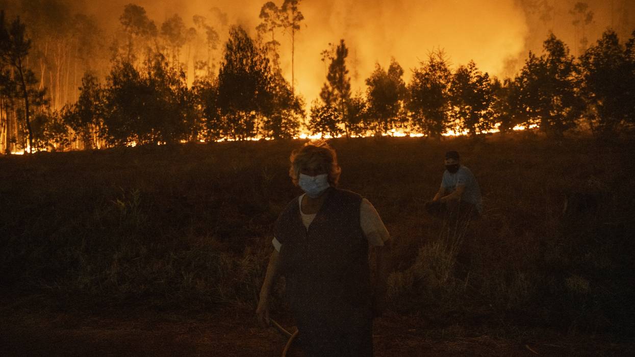 Wildfire in Portugal.