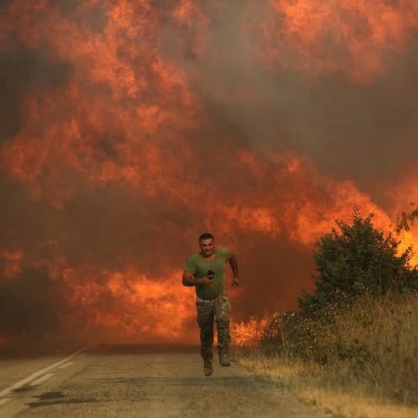 Wildfires continue to ravage Greece on the thirteenth day