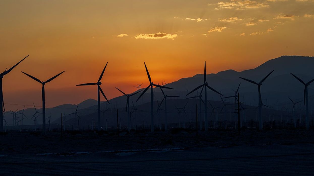 Wind farm in Palm Springs, CA