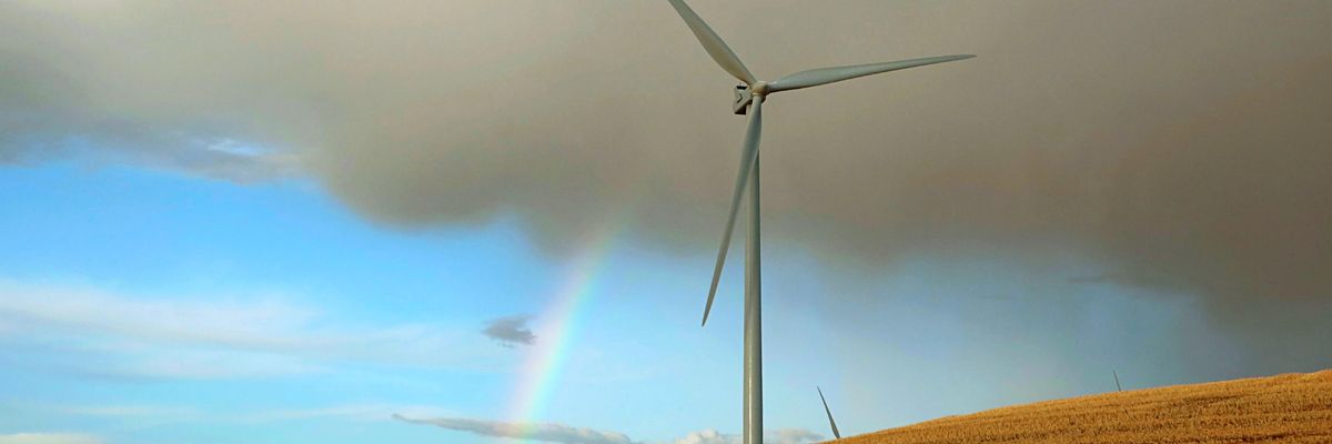 wind turbine rainbow