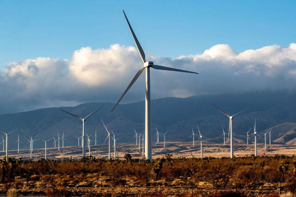 Wind Turbines in Rosamond, CA.