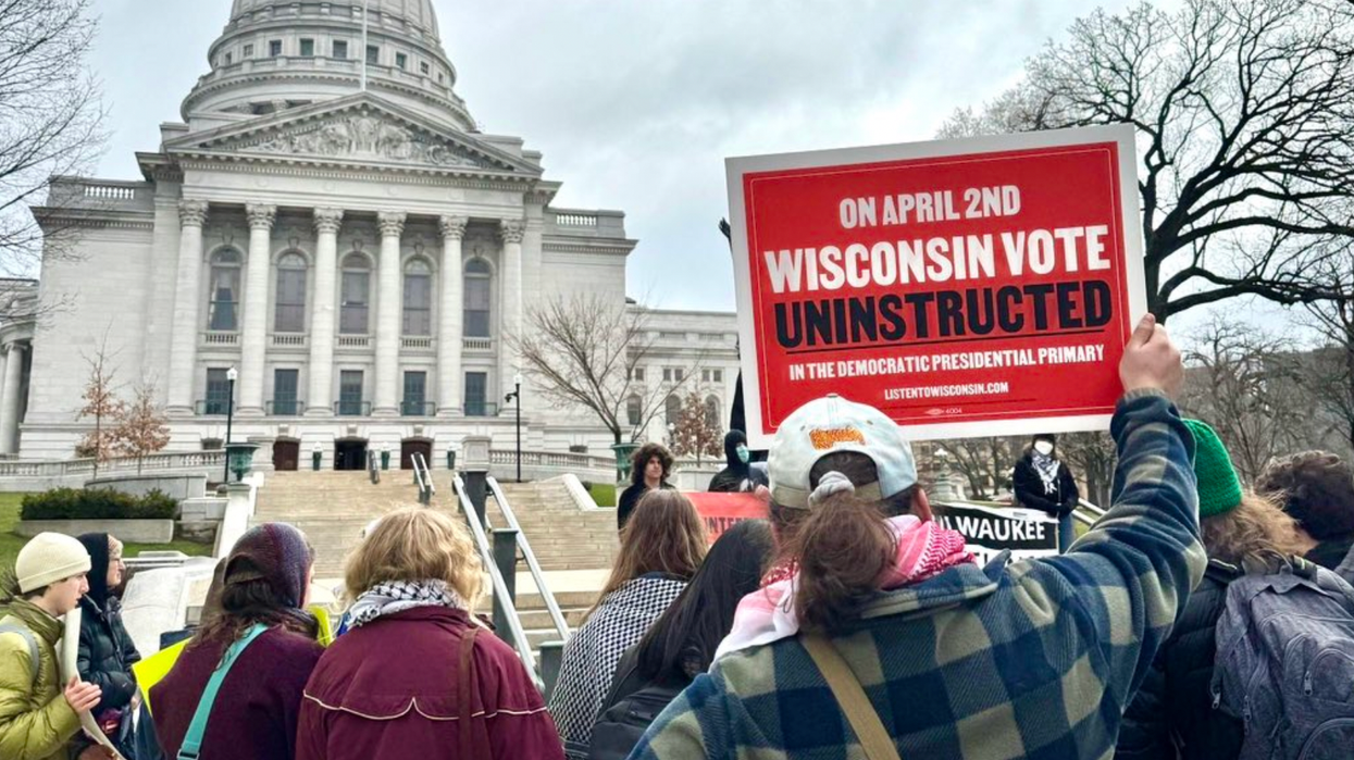 Wisconsin residents protest the U.S.-backed Israeli war on Gaza