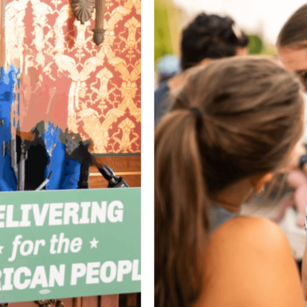 Wisconsin state Rep. Francesca Hong (D-76), who is running for governor, and Minnesota Lt. Gov. Peggy Flanagan, a Democrat who is running for US Senate