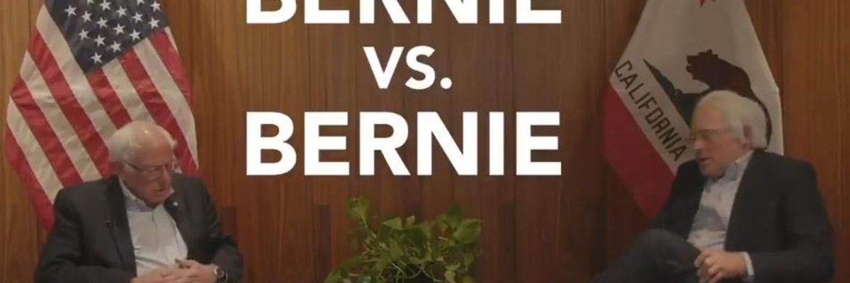Bernie vs. Bernie: 2020 Candidate Sits Down for Interview With... Himself